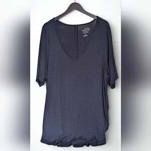 Torrid Deep Navy V-Neck Short Sleeve Top